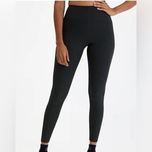 Girlfriend Collective Black Rib High Rise Leggings Size Small